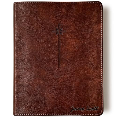 Personalized NIV Journaling Bible, Brown With Large Cross, Option to Customize with Hand Lettered Name on Cover… | Amazon (US)