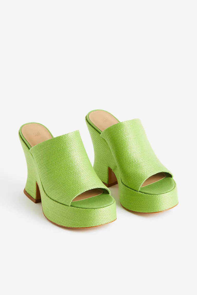 Straw Platform Mules | H&M (US + CA)