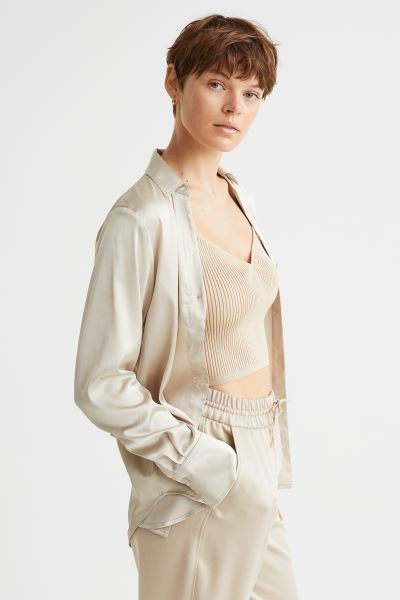 Pull-on Lyocell-blend Pants | H&M (US + CA)