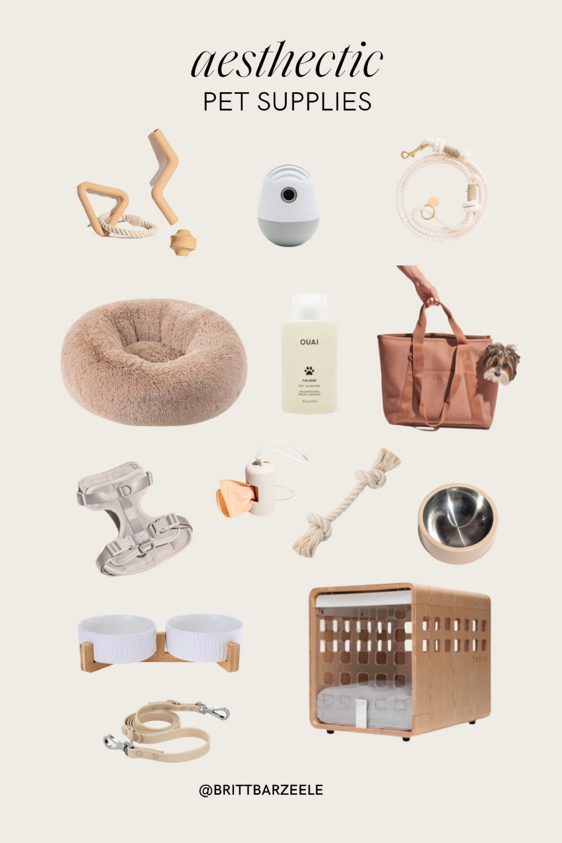 Aesthetic neutral pet supplies 🐾🤍

#ltkpets 
