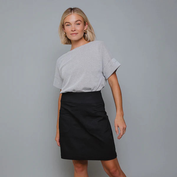 Canvas Skirt, Black Canvas | Albion Fit
