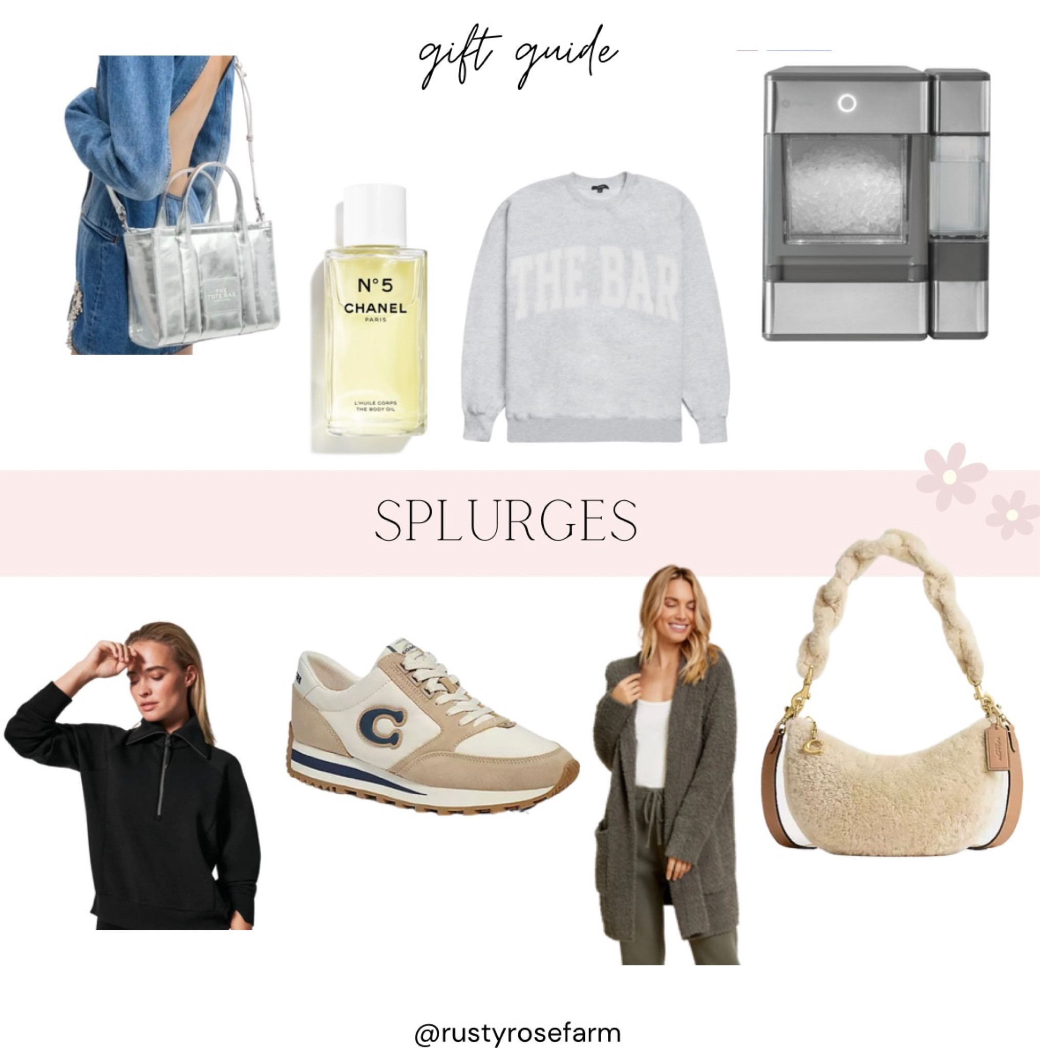 Splurge gifts, gift guide for her, nugget ice maker, spanx, Sherpa bag, purse, luxury gifts  

#LTKitbag #LTKGiftGuide #LTKshoecrush