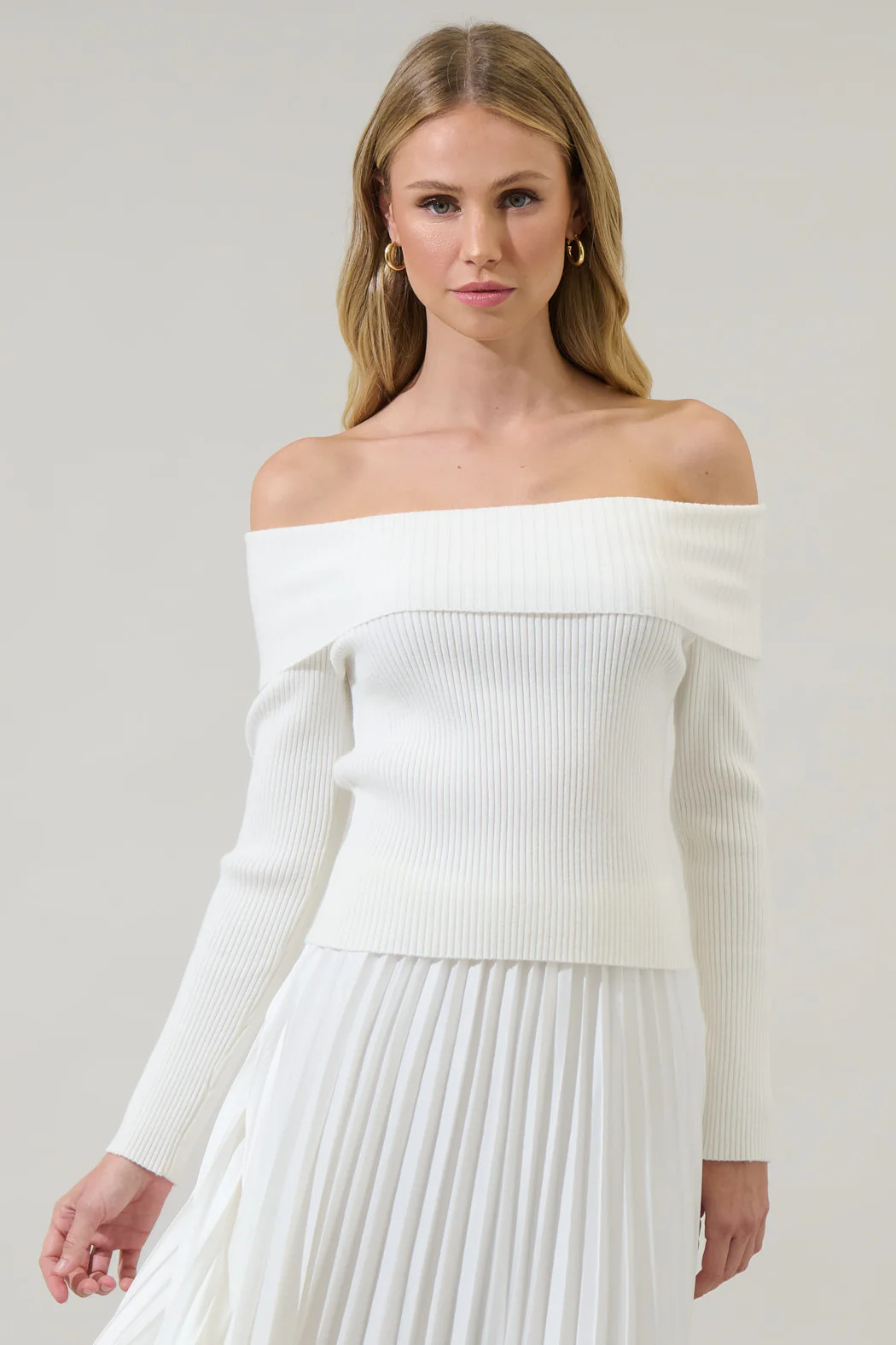 Perrey Off the Shoulder Sweater | Sugarlips