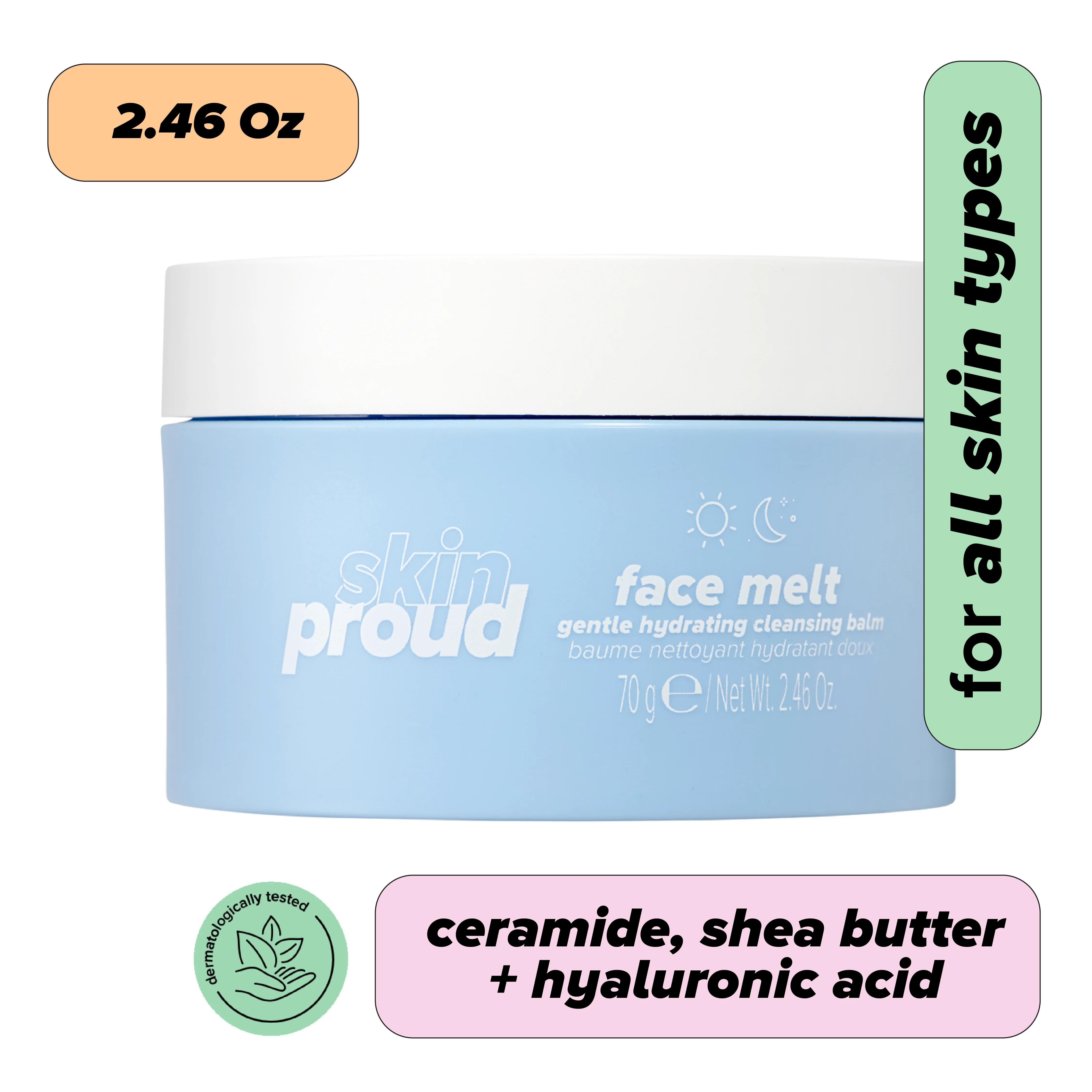Skin Proud Face Melt, Gentle Hydrating Cleansing Balm for all skin types - Walmart.com | Walmart (US)