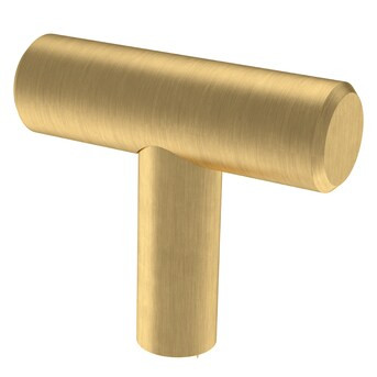 Brainerd Bar 1-5/8-in Satin Gold Bar Modern Cabinet Knob | Lowe's