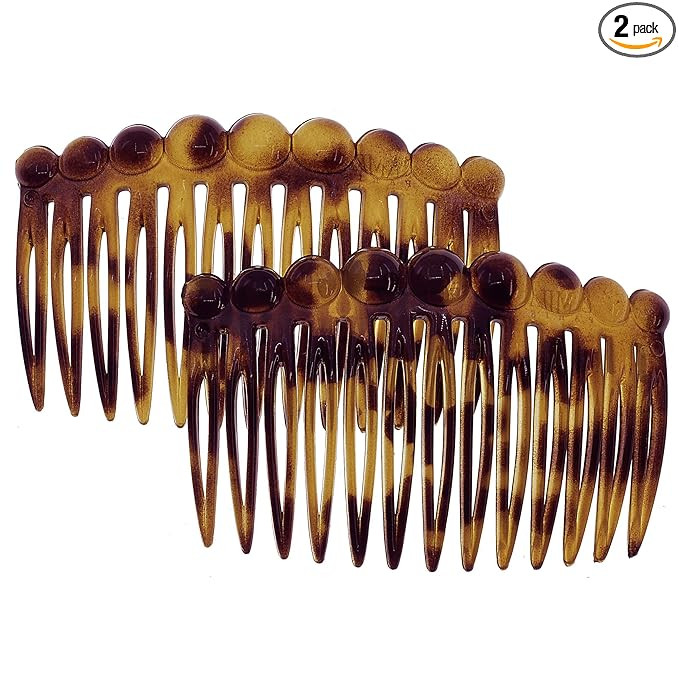 Camila Paris CP2871/2 French Hair Side Comb Small Rounded, Tokio French Twist Hair Combs Decorati... | Amazon (US)