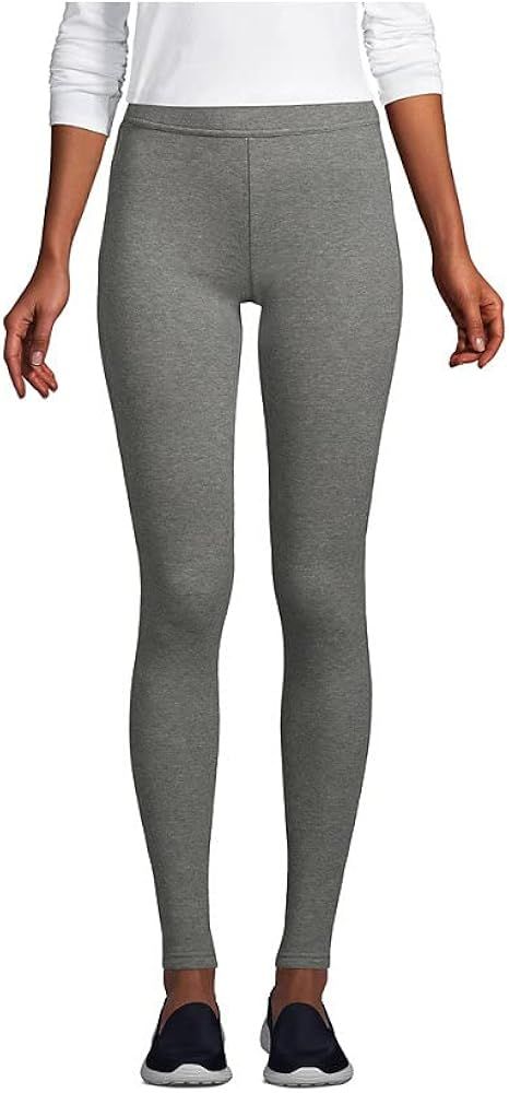 Lands' End Women's High Rise Serious Sweats Fleece Lined Pocket Leggings | Amazon (US)