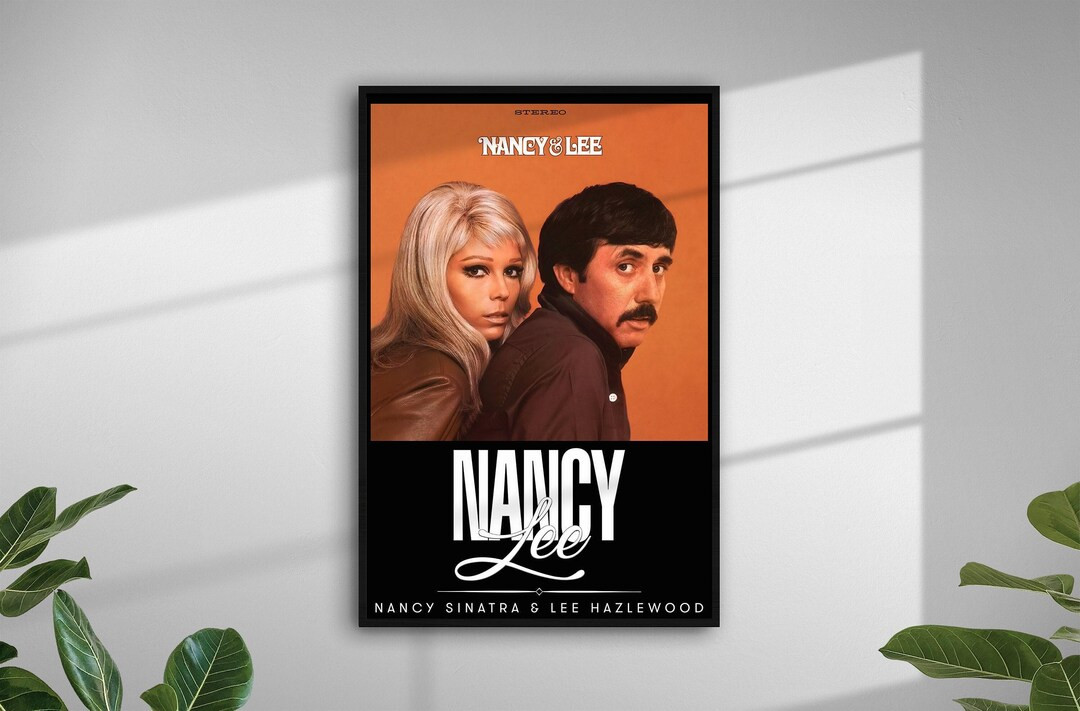 Nancy Sinatra - Lee Hazlewood Poster, Nancy & Lee Print, Folk Country Music Decor Art, Album Cove... | Etsy (US)