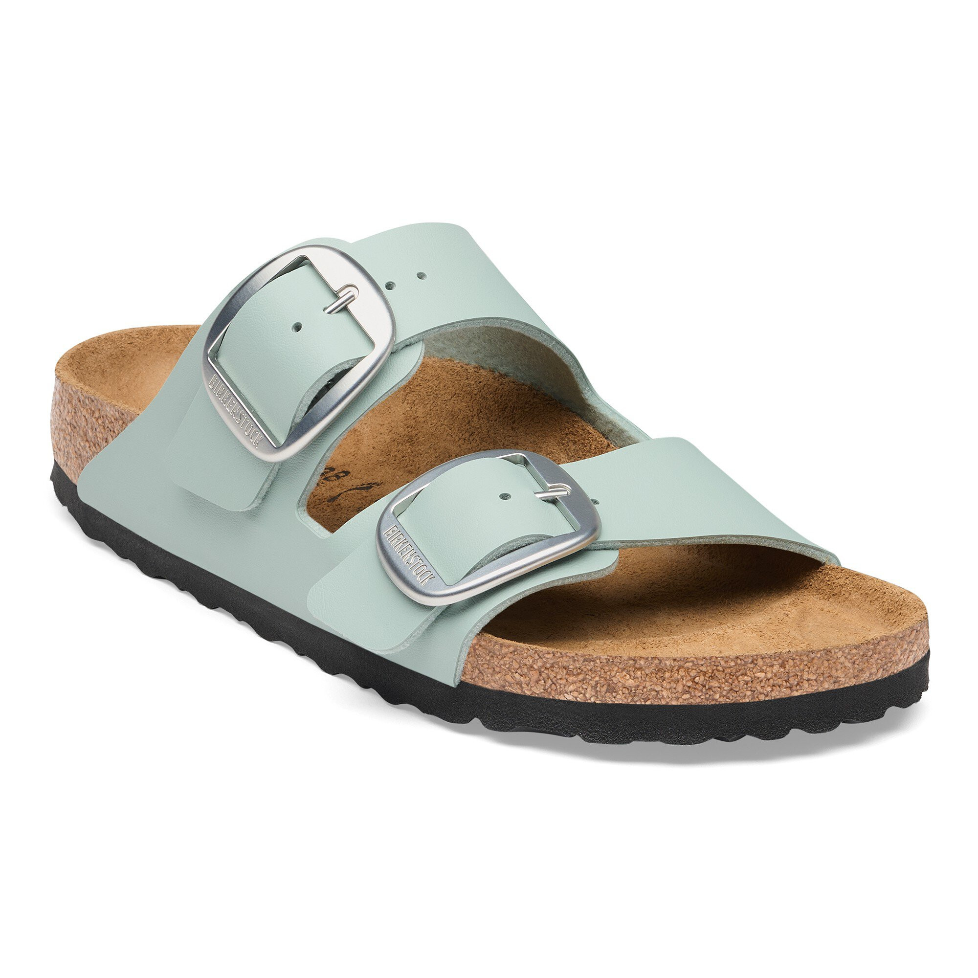 Arizona Big Buckle Birko-Flor Pure Sage Two-Strap Sandals | Birkenstock USA