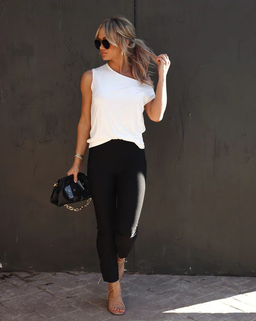 Kenny One Shoulder Top - White | VICI