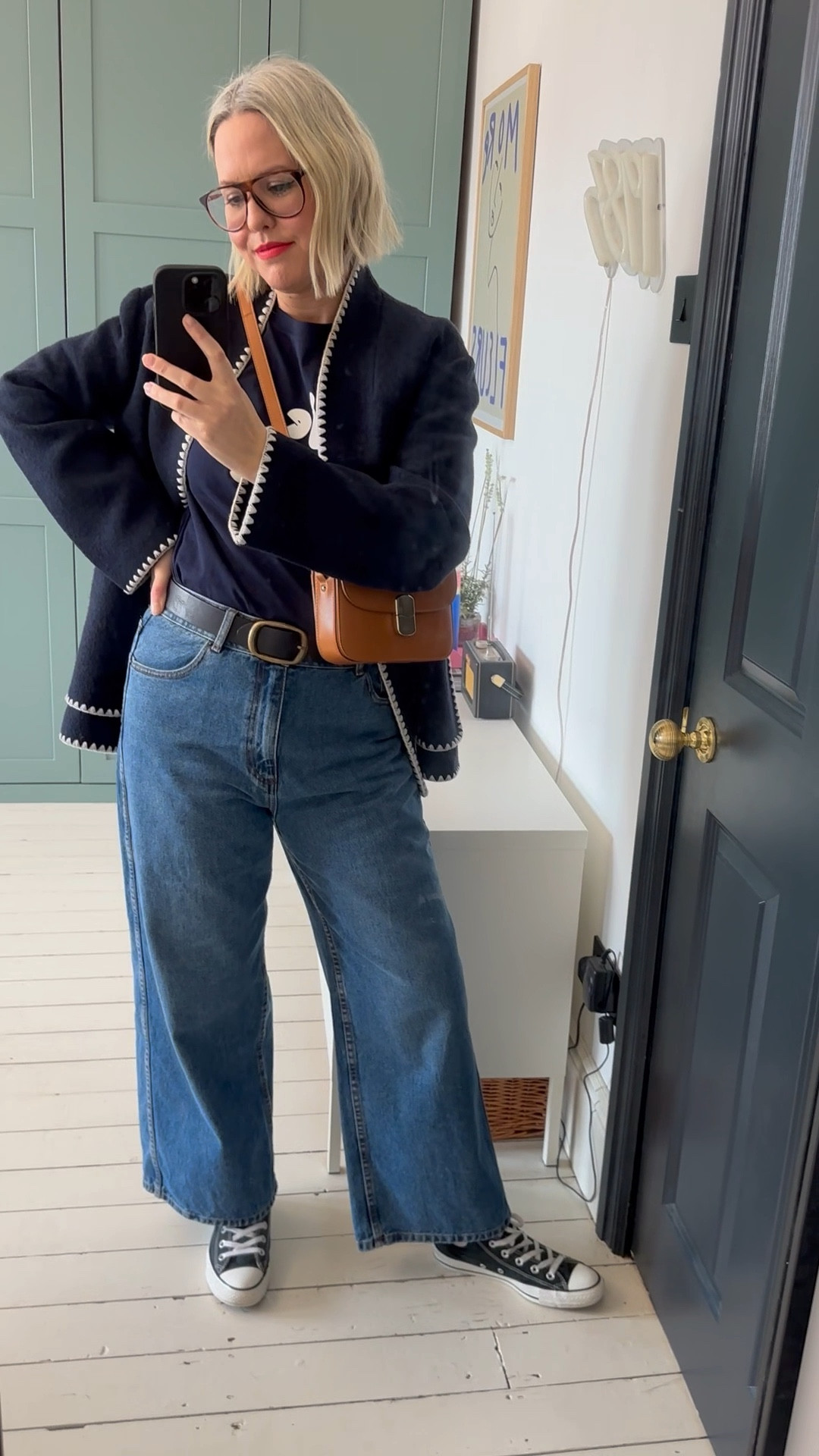 Short-sleeved organic cotton T-shirt, Wide-leg High waist cropped jeans, Milo classic bag, 

#LTKSeasonal #LTKeurope #LTKstyletip