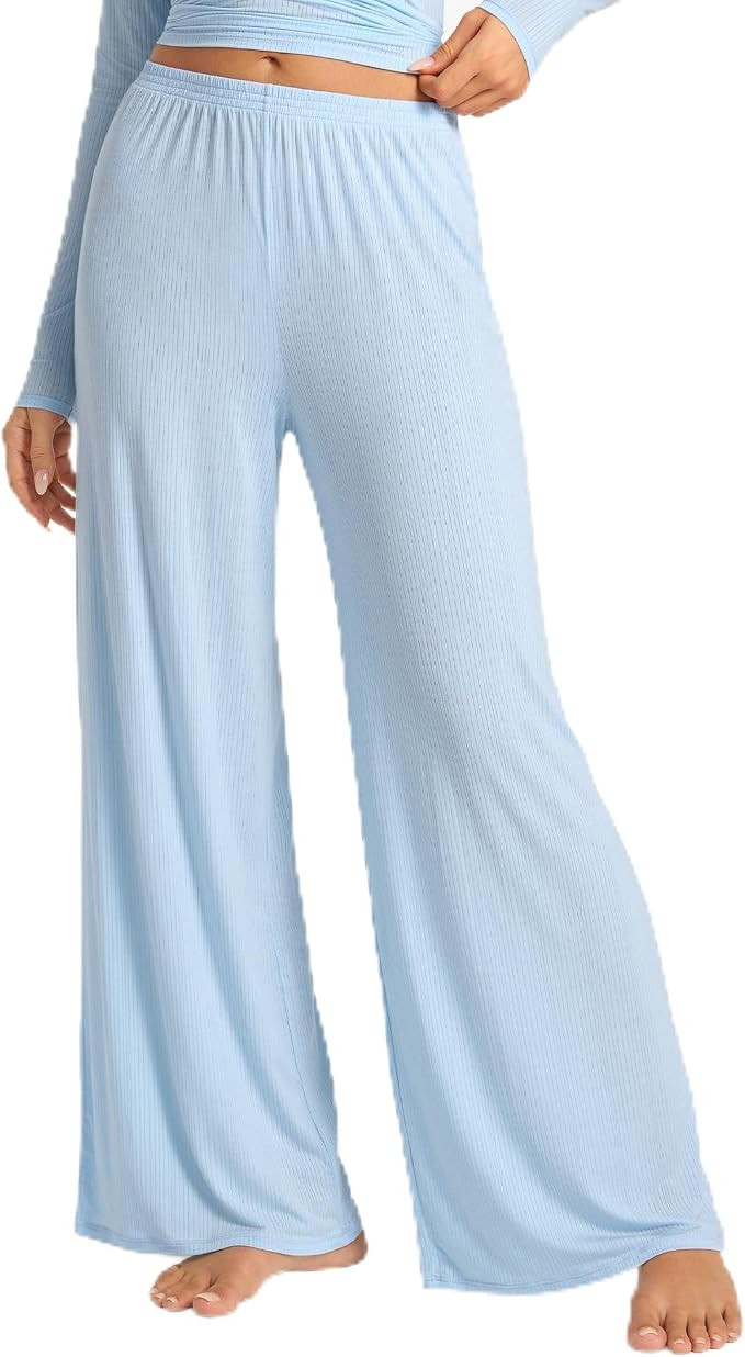 Natrelax Modal Ribbed Pajamas Pants | Amazon (US)