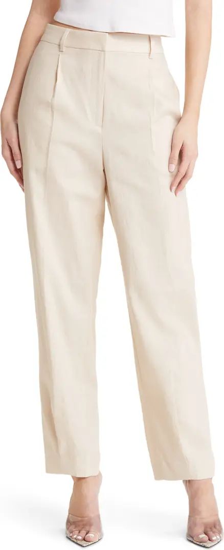 Relaxed Fit Linen Blend Pants | Nordstrom