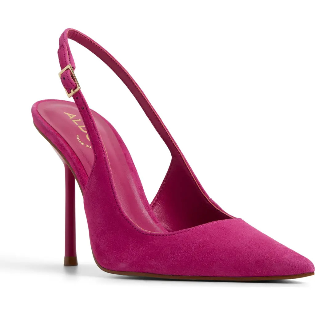 ALDO Serrah Slingback Pump in Dark Pink at Nordstrom, Size 7 | Nordstrom