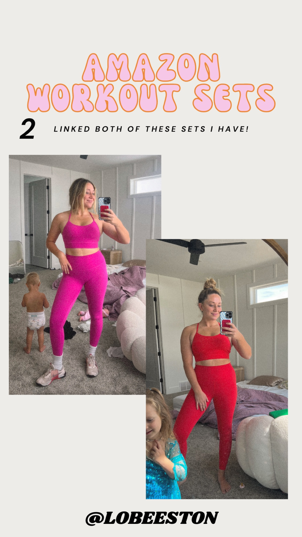 Amazon colorful workout sets!!