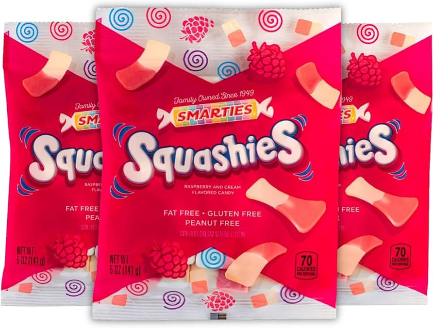 Smarties Squashies Foam Marshmallows Gummies Candy Gluten Free Gummy Candy Bulk Peanut Free Perfe... | Amazon (US)