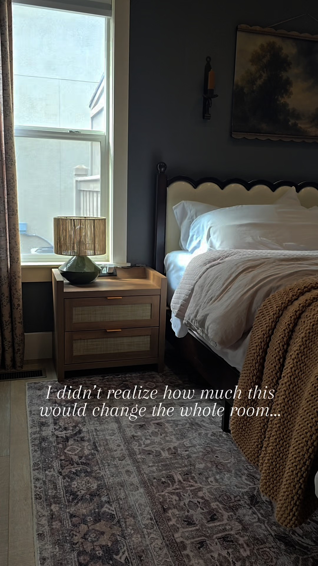 Out with the old and this feels like such a beautiful upgrade 🤎These nightstands completely pulled my room together—the tone, the detail, everything just works so effortlessly with my rug, bed, and curtains.Sharing all the details here for you 🤍

#LTKHome #LTKU