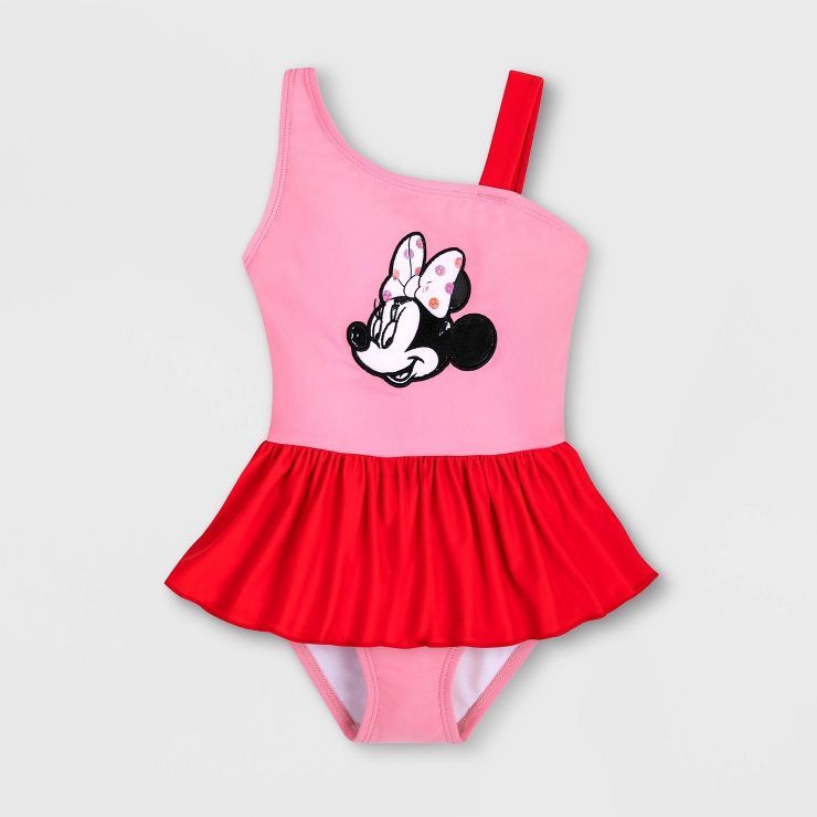 Girls' Minnie Mouse Swimsuit - Disney Store | Target