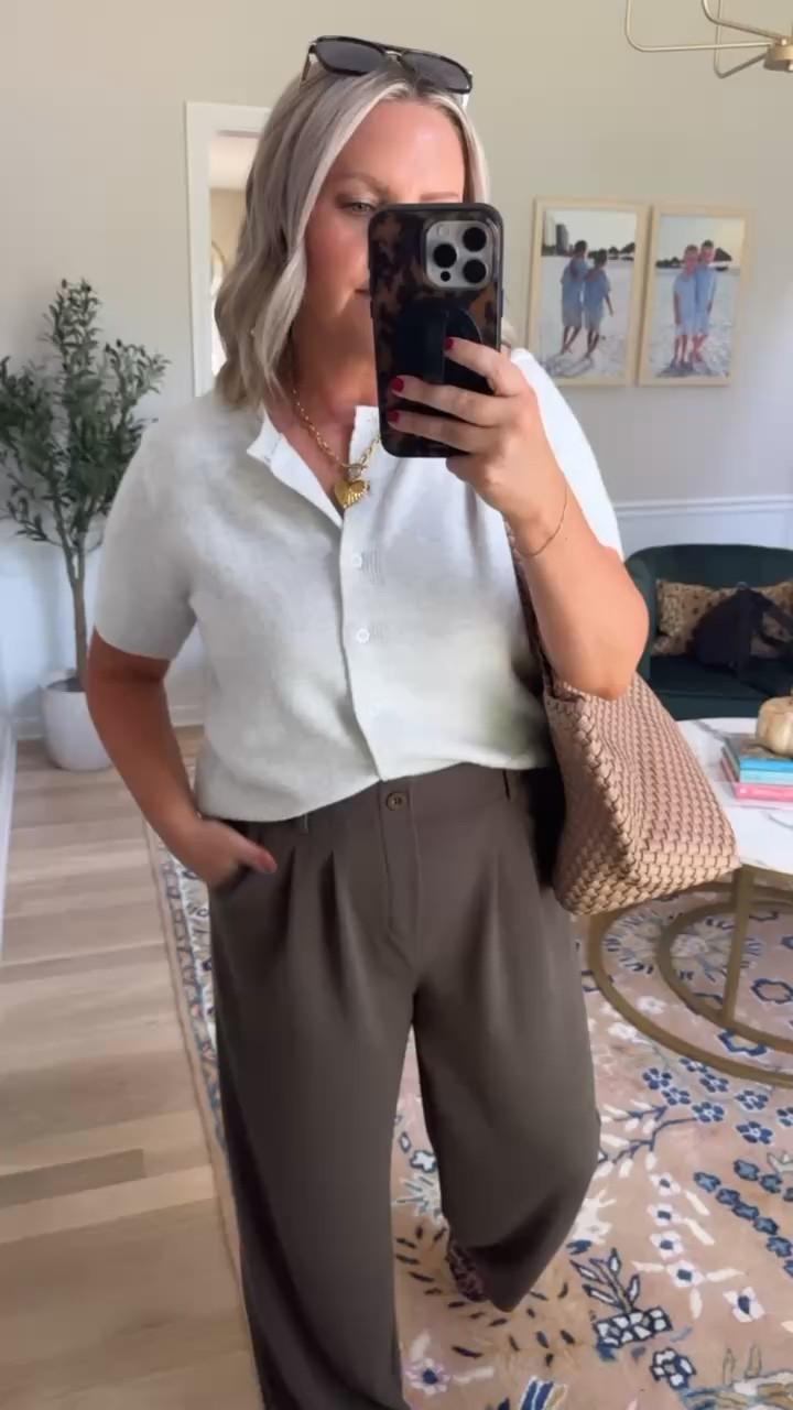 These olive green trousers are such a good fall staple 💚 The stretchy fabric makes them comfortable enough for everyday wear, while the tailored shape keeps them looking polished. Pair them with sweaters, blouses, or a simple tee for an easy outfit all season long.

olive green trousers, stretchy trousers, fall pants, olive pants, casual fall outfit, workwear pants, comfortable trousers, fall wardrobe, everyday fall style, neutral fall outfit, lovelylifestyling

#LTKootd #LTKWorkwear #LTKSeasonal