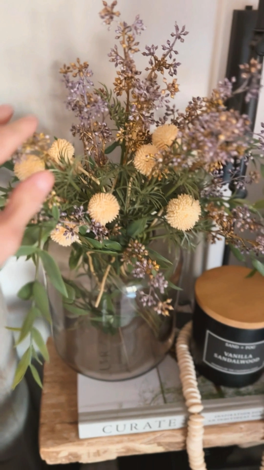 Spring faux florals from Target that are so lifelike 💐 and amber vase! #target #flowers #spring

#LTKhome #LTKVideo