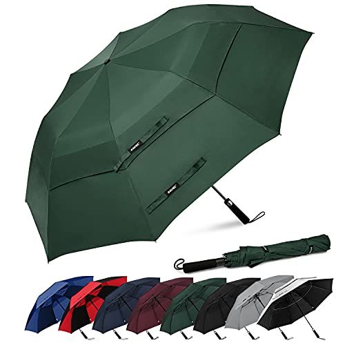 G4Free 62 Inch Portable Golf Umbrella Large Oversize Double Canopy Vented Windproof Waterproof Autom | Amazon (US)