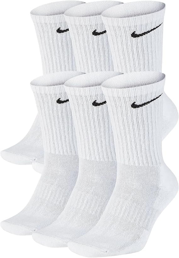 NIKE Performance Cushion Crew Socks with Bag (6 Pairs) | Amazon (US)