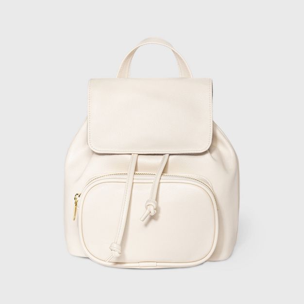 Mini Flap Backpack - Wild Fable&#8482; Cream | Target