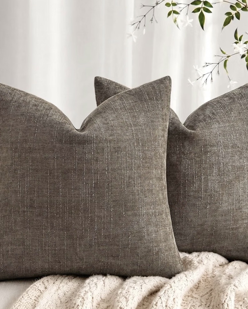 Bought these pillows & inserts on sale for Prime Day! Pro tip: size UP on the insert. So if your pillow cover is 20x20, you want a 22x22 insert.