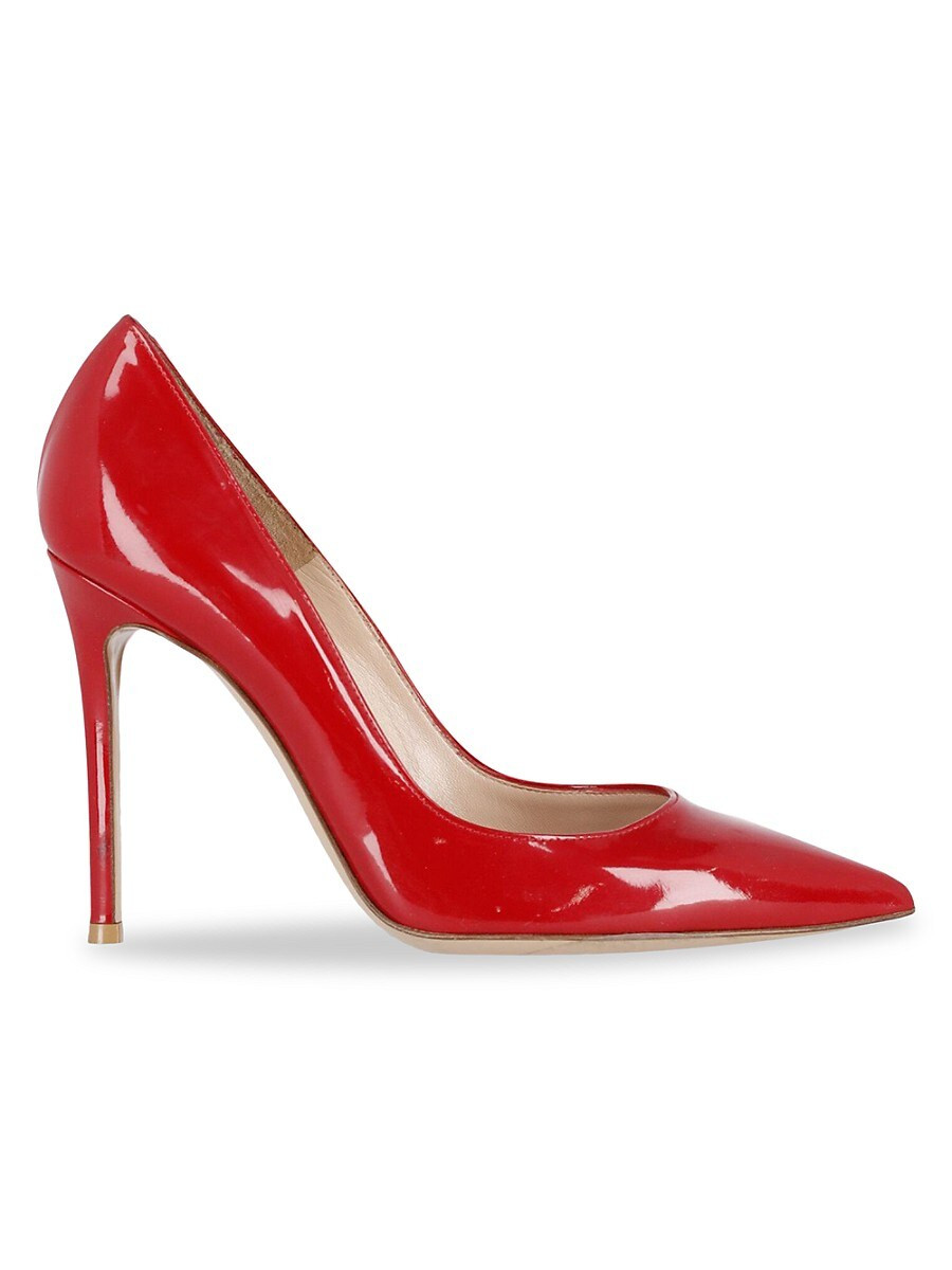 Women's Gianvito Rossi Gianvito 115 Pumps In Tabasco Red Patent Leather Heels Pumps - Red - Size 35.5 (5.5) | Saks Fifth Avenue OFF 5TH