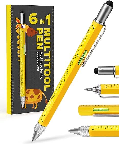 Stocking Stuffers Gifts for Men Dad-Multitool Pen Construction Tools, Pen Tool Gadget for Men Wom... | Amazon (US)