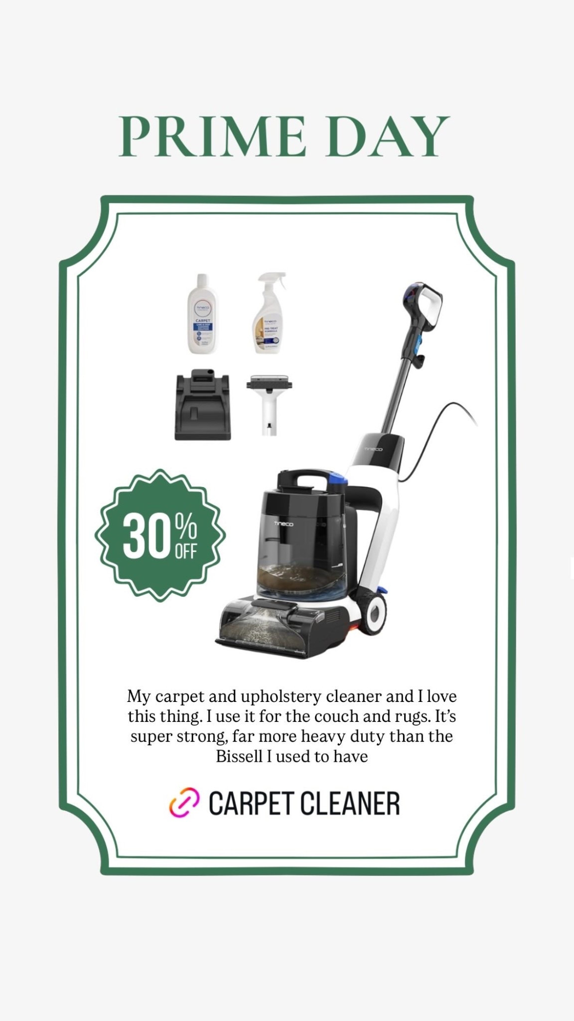 Amazon prime day deals! Carpet and upholstery cleaner! #cleaning 

#LTKSaleAlert