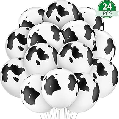 Cow Balloons Latex Balloons Funny Print Cow Balloons for Birthday Party Supplies Decorations (24 ... | Amazon (US)