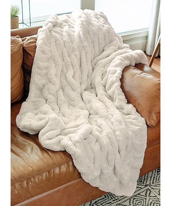 Donna Salyers' Fabulous-Faux Furs Throws Ivory - Ivory Lush Faux-Fur Throw | Zulily