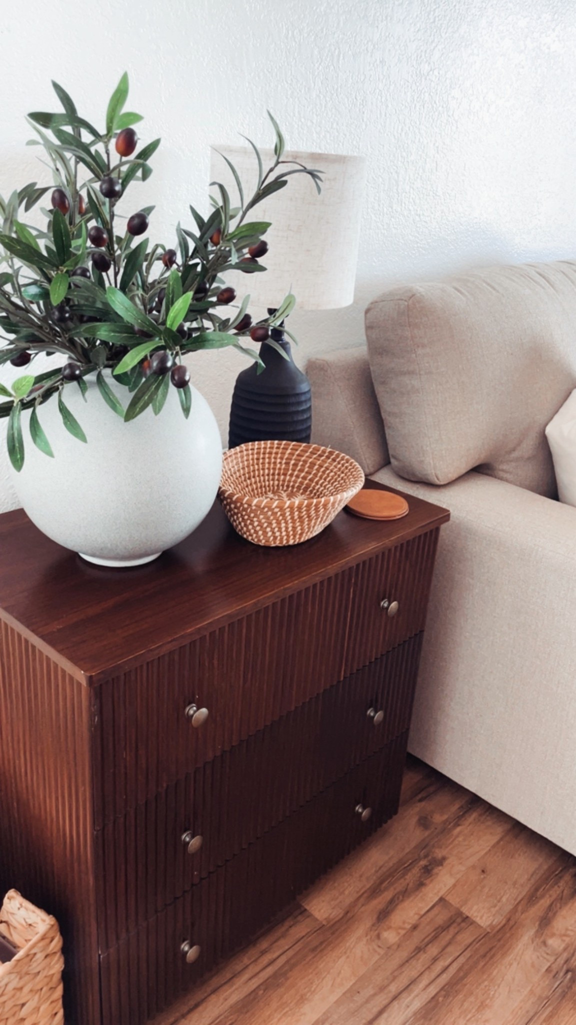 Reeded front 3 drawer nightstand or side table from Wayfair. Perfect for a living room or bedroom refresh! 

#LTKHome #LTKSaleAlert