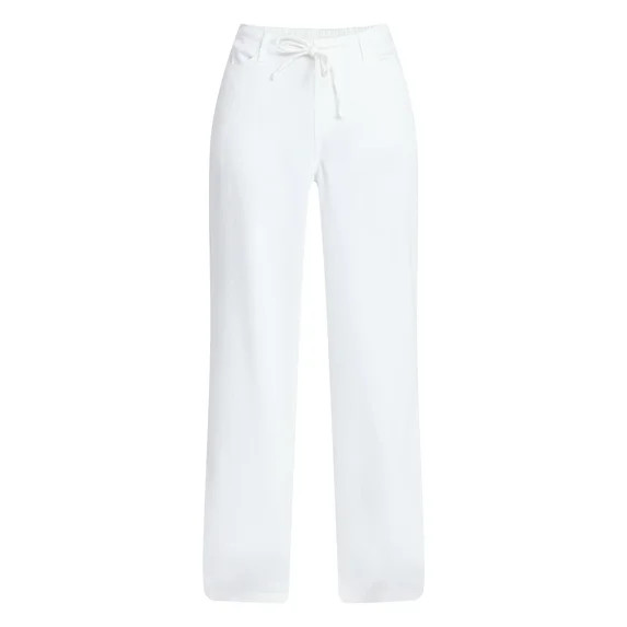 No Boundaries Mini Waist Wide Leg Pants, 31" Inseam, Women's XXS-XXL | Walmart (US)