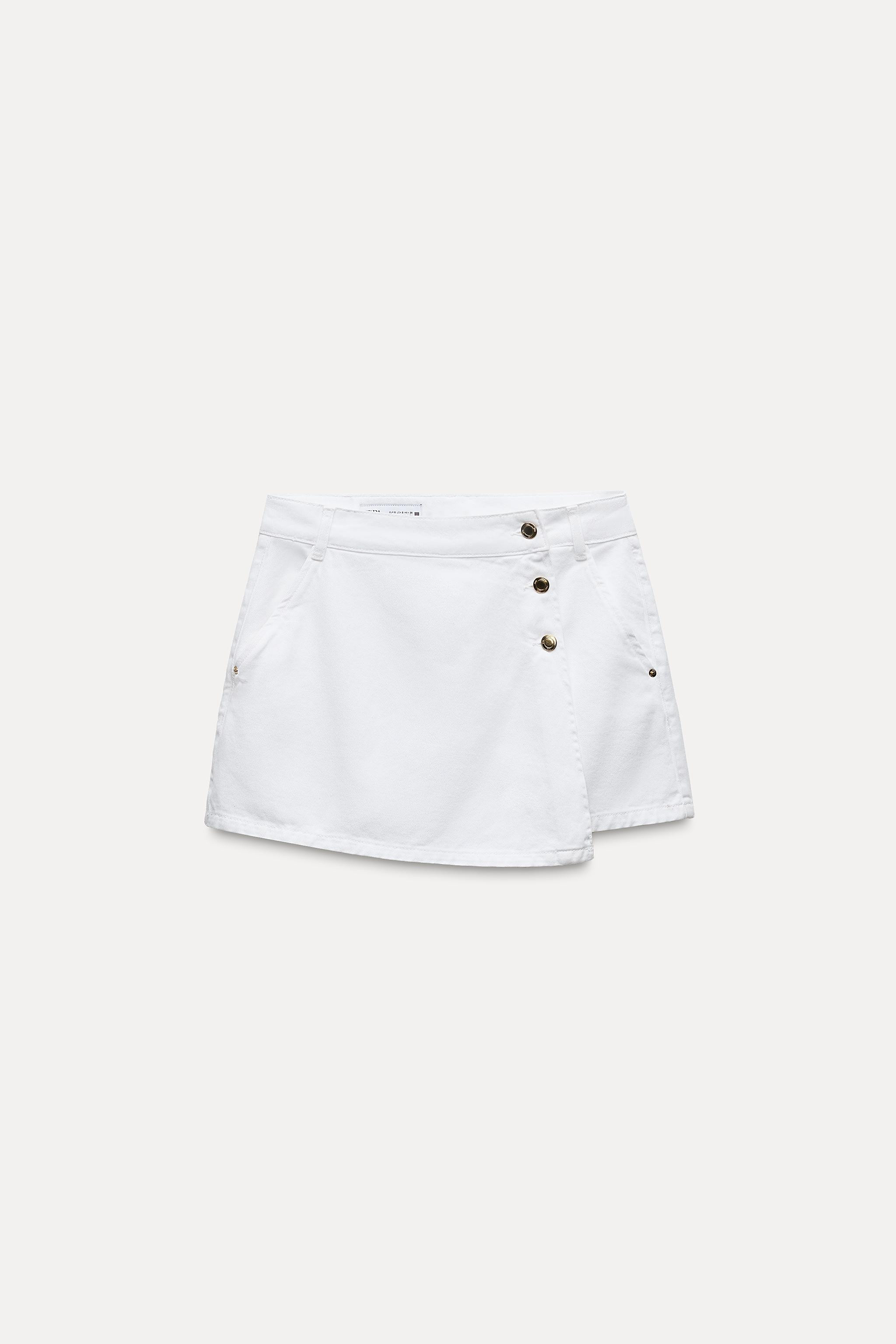 Z1975 WRAP DENIM SKORT | Zara US