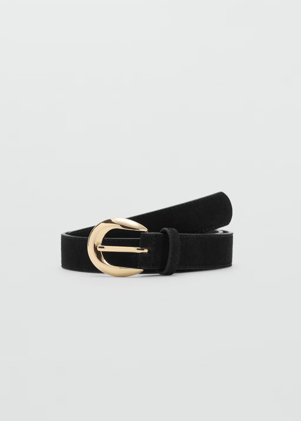 Leather belt with oval buckle - Women | MANGO USA | Mango (US/MX/AU)