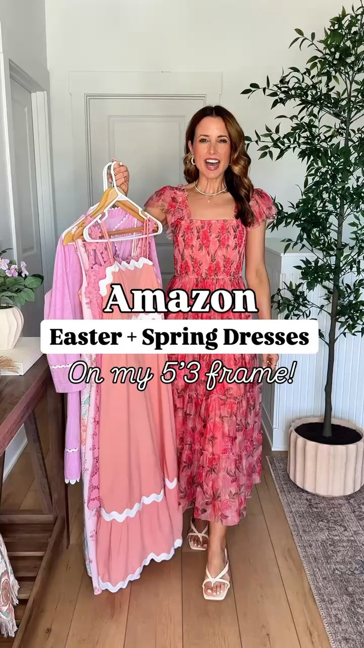 Amazon Easter dresses. Amazon spring dresses. Amazon baby shower dresses. Amazon wedding shower dresses. Vacation dresses. Wearing smallest size in each. The last 2 run big so consider sizing down. Heels are TTS. 


#LTKSeasonal #LTKTravel #LTKWedding
