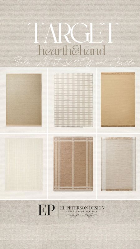 30% off selected Heath and hand with circle
Area rugs 

#LTKhome #LTKsalealert