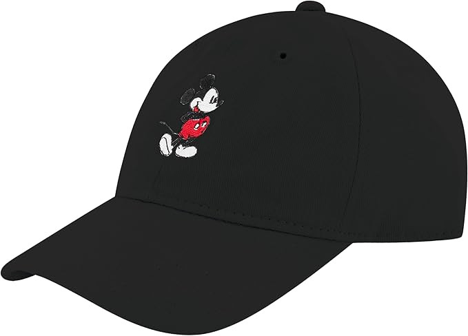 Concept One Disney Mickey Mouse Embroidered Cotton Adjustable Dad Hat with Curved Brim | Amazon (US)