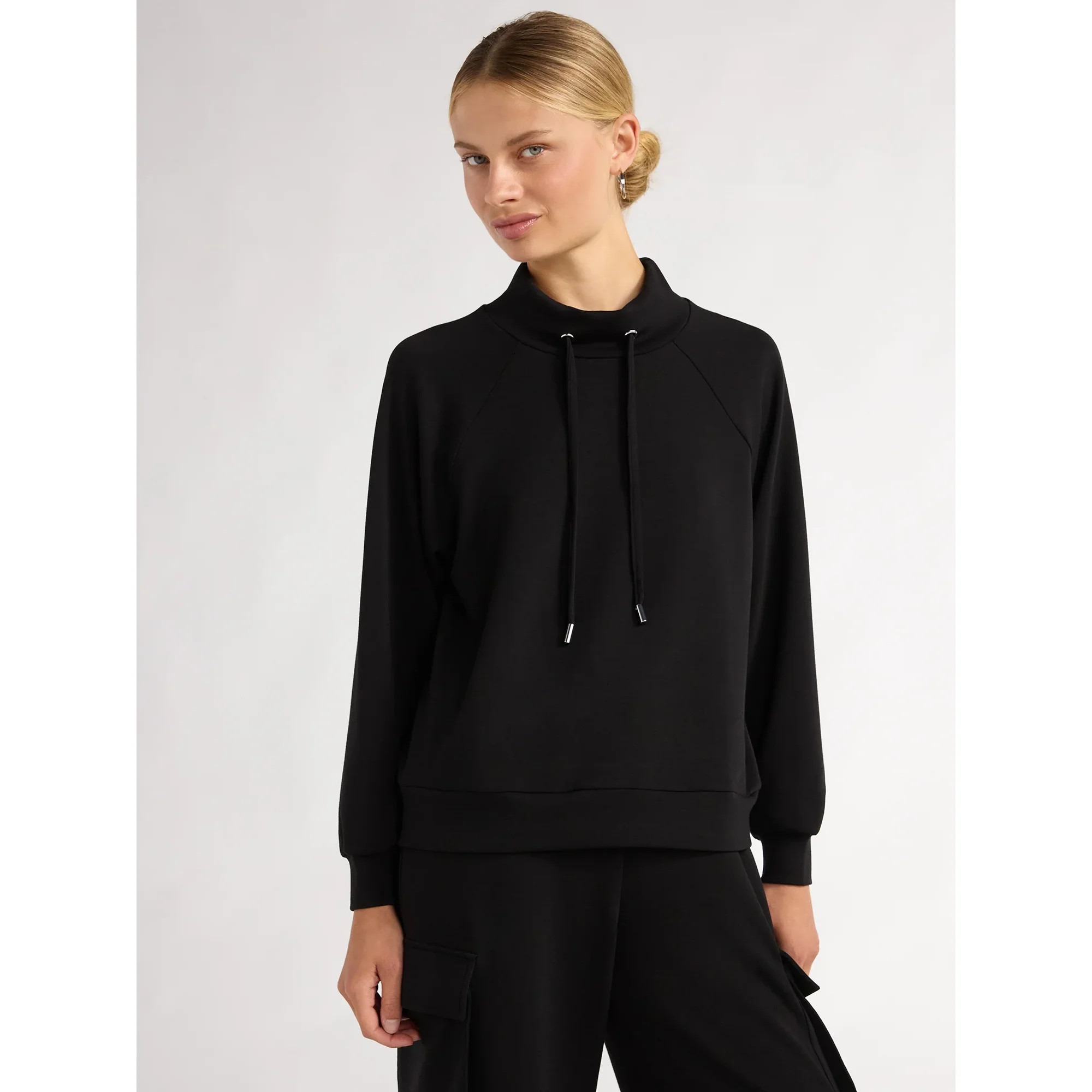 Scoop Women's Ultimate ScubaKnit Funnel Neck Sweatshirt, Sizes XS-XXL | Walmart (US)