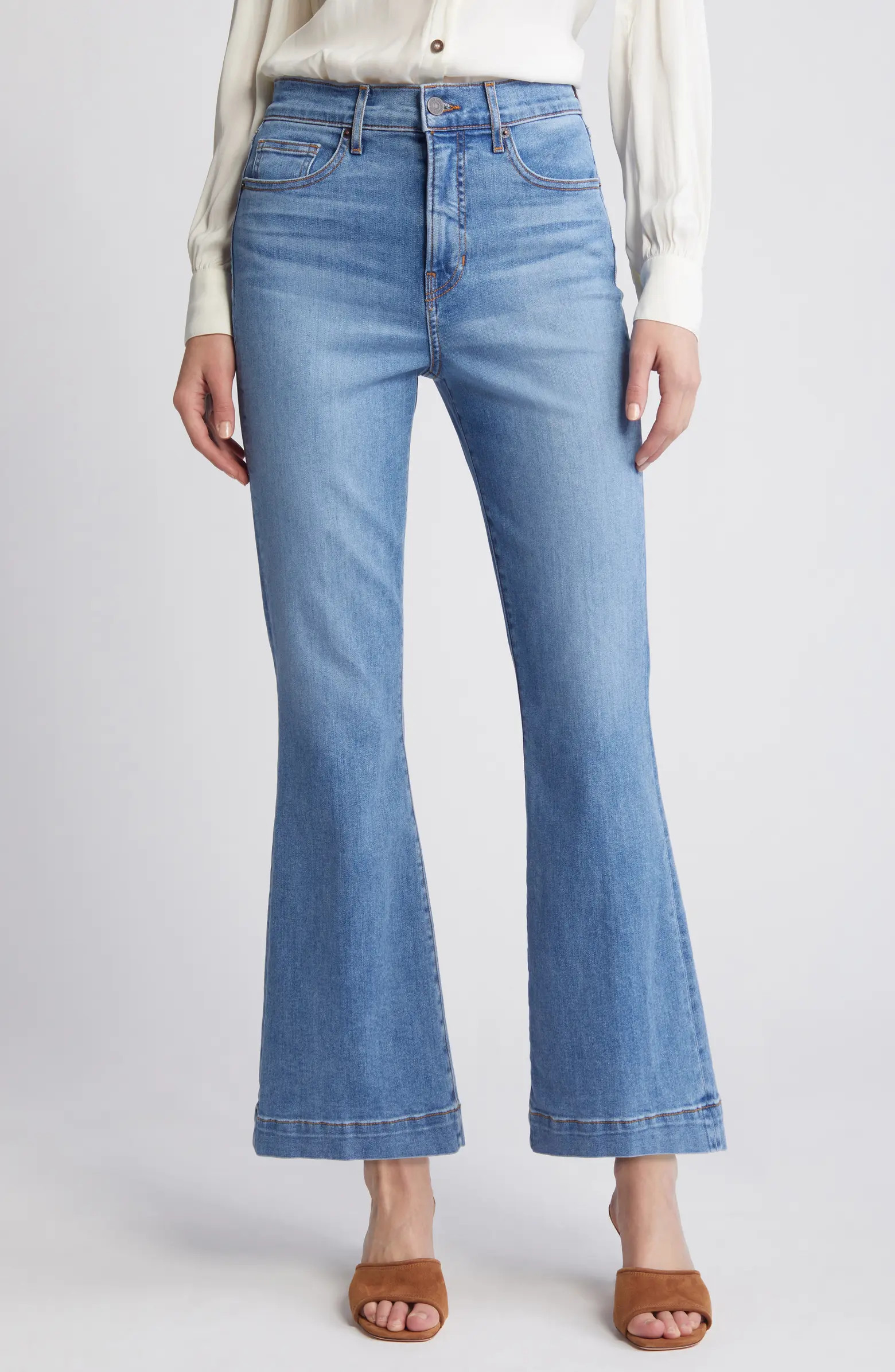 Veronica Beard Carson High Waist Ankle Flare Jeans | Nordstrom | Nordstrom