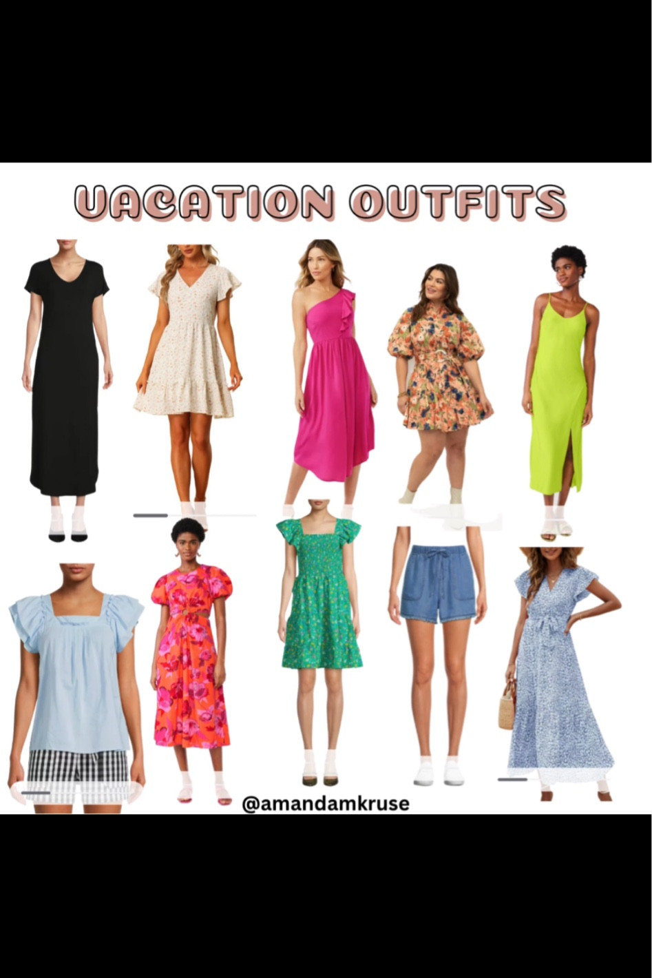 Vacation outfits.
Walmart fashion.
Maxi dress.
Black dress. 
Ruffle top. 
White dress.
Floral print dress.
Satin dress.
Midi dress.
One shoulder dress.
Cutout dress. 

#LTKunder50 #LTKwedding #LTKFind