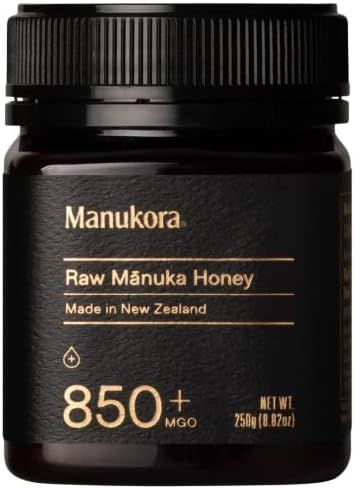 Manukora UMF 20+/MGO 850+ Raw Manuka Honey (250g/8.8oz) Authentic Non-GMO New Zealand Honey, UMF ... | Amazon (US)