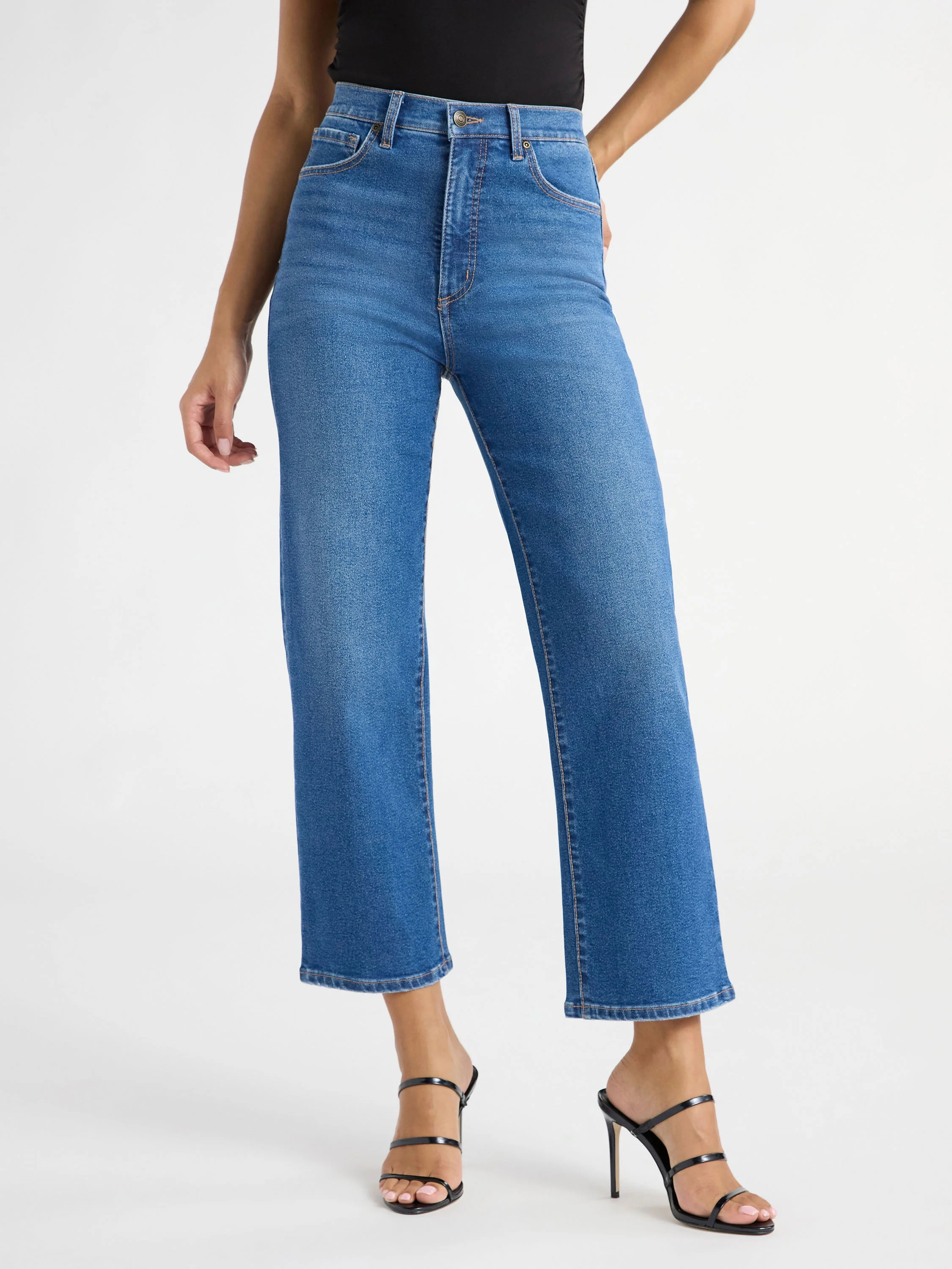 Sofia Jeans Women's and Women's Plus Lana Relaxed High Rise Jeans, 26" Inseam, Sizes 0-28W | Walmart (US)