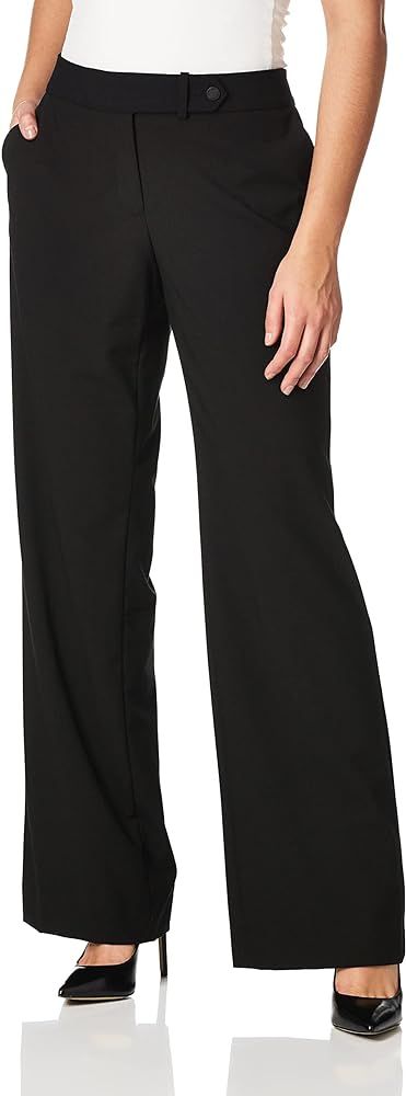 Calvin Klein Women's Classic Fit Straight Leg Suit Pant | Amazon (US)