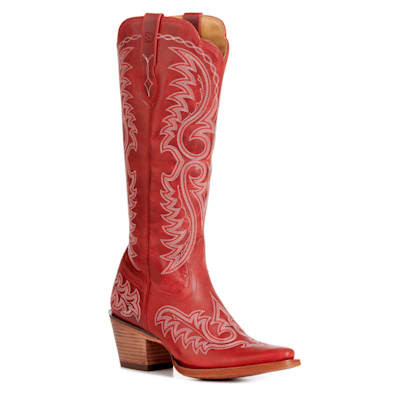 Durango Women's Crush Crimson Red Snip Toe Tall Cowboy Boots | Cavender's