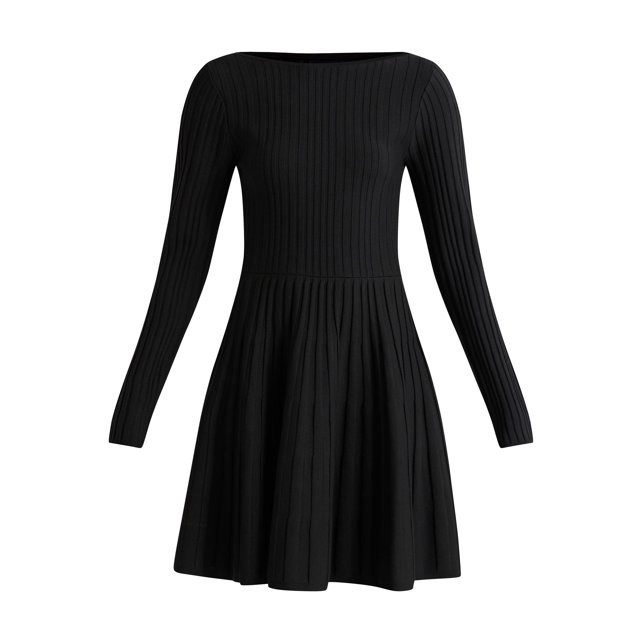 Scoop Women's Boatneck Ribbed Sweater Dress, Sizes XS-XXL - Walmart.com | Walmart (US)