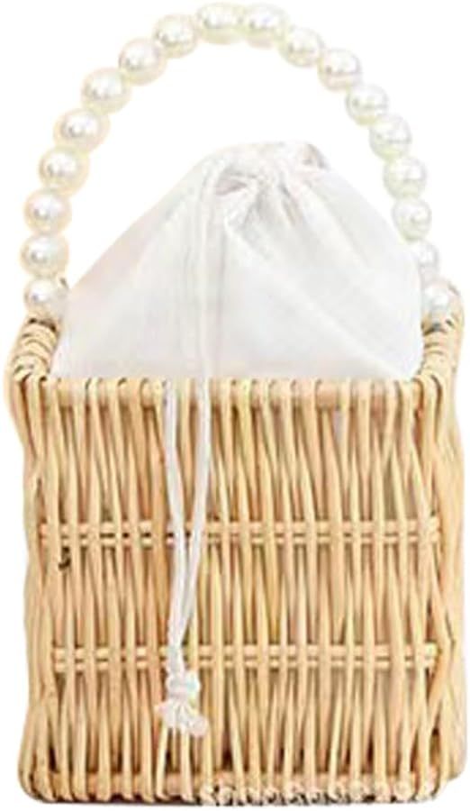 Rattan Handmade Handbags for Women Bamboo Bag Women's Tote Handbag Wood Bags Basket Vacation Summ... | Amazon (CA)