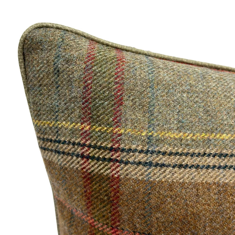 Lee Jofa Shetland Plaid in Lovat, Designer Fabric //MADE TO ORDER// Decorative Pillow, High-end D... | Etsy (US)
